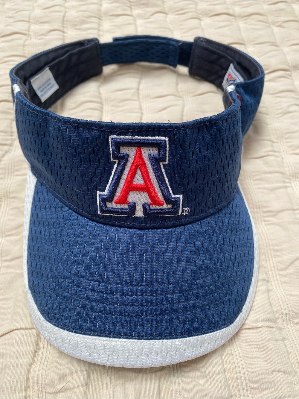 Arizona Wildcats Blue Mesh Visor with Red A Logo